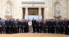 National Assembly Speaker at officers’ reception of diplomas and sabers